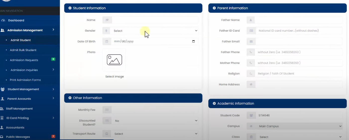Academics Screenshot 2